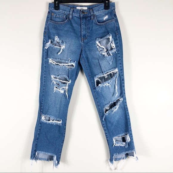 Vans Distressed Boyfriend Jeans - Picture 1 of 5